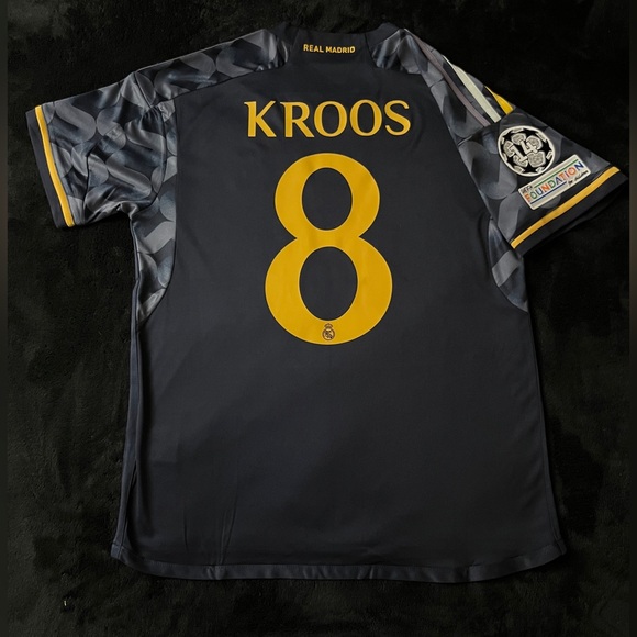adidas Other - Kroos #8 Real Madrid 23/24 away UCL Jersey S M L soccer